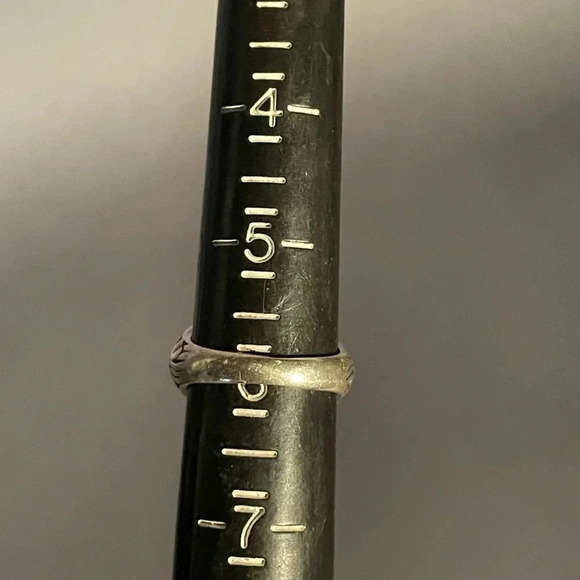 Green rose 🌹925 silver cocktail ring size 6. Made in Ireland & hallmark stamps. - Picture 8 of 14